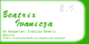 beatrix ivanicza business card